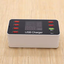 40W QC Smart Desktop Fast Charging Station Charger 7 USB Port Charger US/AU/UK/EU Plug