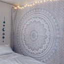 Indian Mandala Tapestry Bohemian Hippie Wall Hanging Decor Queen Bedspread Throw