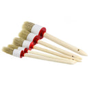 5Pcs/set Soft Car SUV Detailing Wheel Wood Handle Brushes for Cleaning Dash