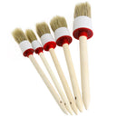 5Pcs/set Soft Car SUV Detailing Wheel Wood Handle Brushes for Cleaning Dash