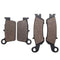 Front+Rear Organic Brake Pads For Yamaha YZ250F Set Full Kit FW FX FY 2007-2015
