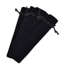 50 Pcs Black Velvet Pen Pouch Sleeve Holder Single Pen Bag Case Pencil Bag Q5S1