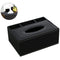 Leather Tissue Box Remote Control Holder Multifunctional Desktop Organizer