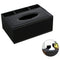 Leather Tissue Box Remote Control Holder Multifunctional Desktop Organizer
