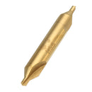 Drillpro 6pcs 1/1.5/2/2.5/3/5mm Center Drills 60 Degree HSS Titanium Coated Countersink Drill Bit