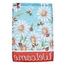 12"x18'' Garden Welcome Flag Ladybug & Bee In Daisy Flowers House Banner Decorations