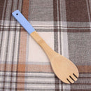5Pcs Exquisite Natural Bamboo Cutlery Set Bamboo Wood Spoon Shovel Color Pa O1W3