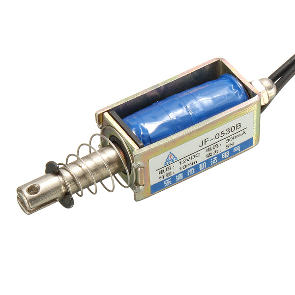 Excellway DC 12V 5N/10mm Push Pull Open Frame Mini Valve Solenoid Valve Actuator Electromagnet
