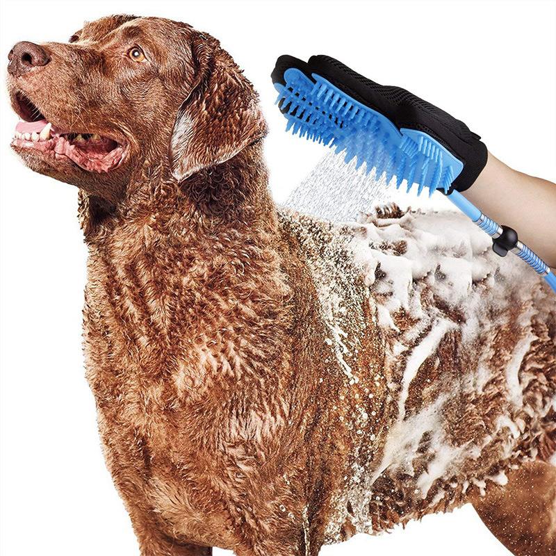 Pet Bath Silica Gel Supplies Sprinkler Gloves Pet Brush Dog Massage Clean Grooming Shower Pet Bath glove