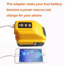 USB Converter Charger For DEWALT 14.4V 18V 20V Li-ion Battery Converter DCB