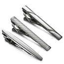 3 Pcs Tie Clips for Men Tie Bar Clip Set for Regular Ties Necktie Wedding B