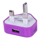 UK Plug Mains Wall 3 Pin USB Power Adaptor Charger For Mobile Cell Phone Ta
