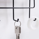 2 Layers Adhesive Wall Shelf Iron Keys Hanging Storage Rack Home Kitchen Door Organizer