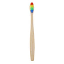 10PCS Environmentally Wood Rainbow Toothbrush Bamboo ToothBrush Bamboo Fibr K7W2