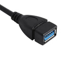 Usb 3.0 Angle 90 Degree Extension Cable Male To Female Adapter Cord Data Le F3Y1