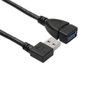 Usb 3.0 Angle 90 Degree Extension Cable Male To Female Adapter Cord Data Le P4K4