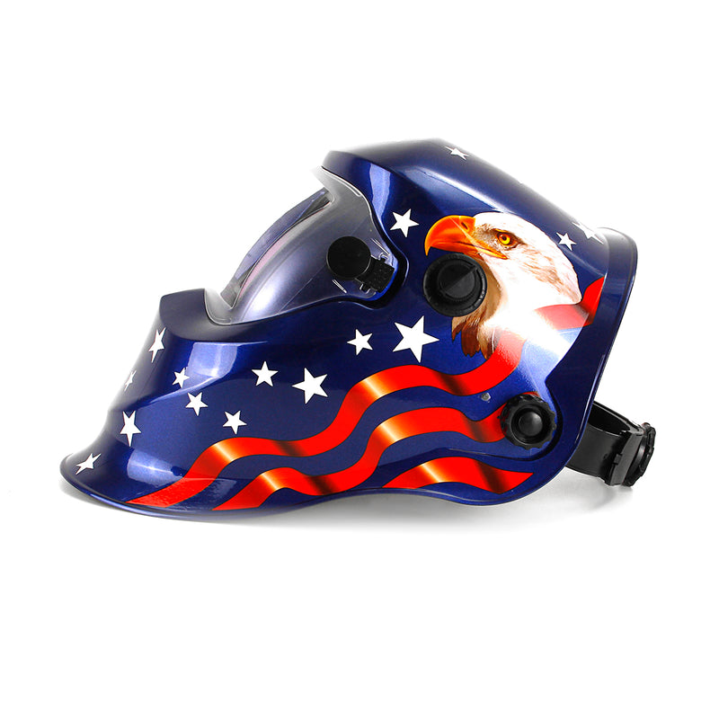 Solar Power Auto-Darkening Welding Helmet Arc Tig Certified Protective Mask