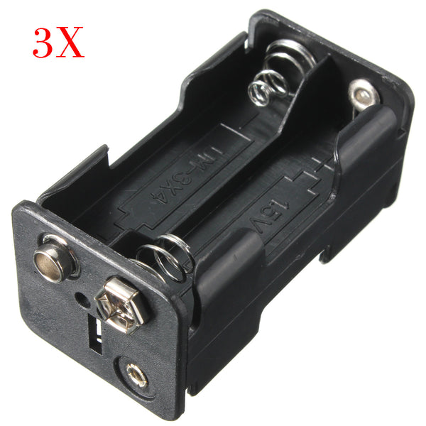 3pcs 4-Slot 4 x AA Battery Holder Back To Back Holder Case Box