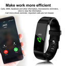 115Plus Blood Pressure Fitness Bluetooth Waterproof Heart Rate Monitor Watc