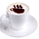 Various Themes 16pcs Coffee Stencils, Frosted Transparent Coffee Decorating K5S3