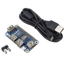 4 Ports USB HUB HAT For Raspberry Pi 3 / 2 / Zero W Extension Board USB To UI1Q5