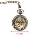 Mechanical Pocket Watch Steampunk Retro Luxury Pocket Watch Men'S And Women