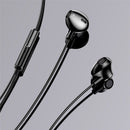 USAMS EP-33 Type-C Wired In-ear Earphone HiFi 4D Stereo Megnetic Adsorption Earbuds Headphone with Mic