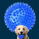 3 Pcs Pet Squeaky Chewing Balls Puppy Chew Toys Soft Stab Balls Cleaning Te