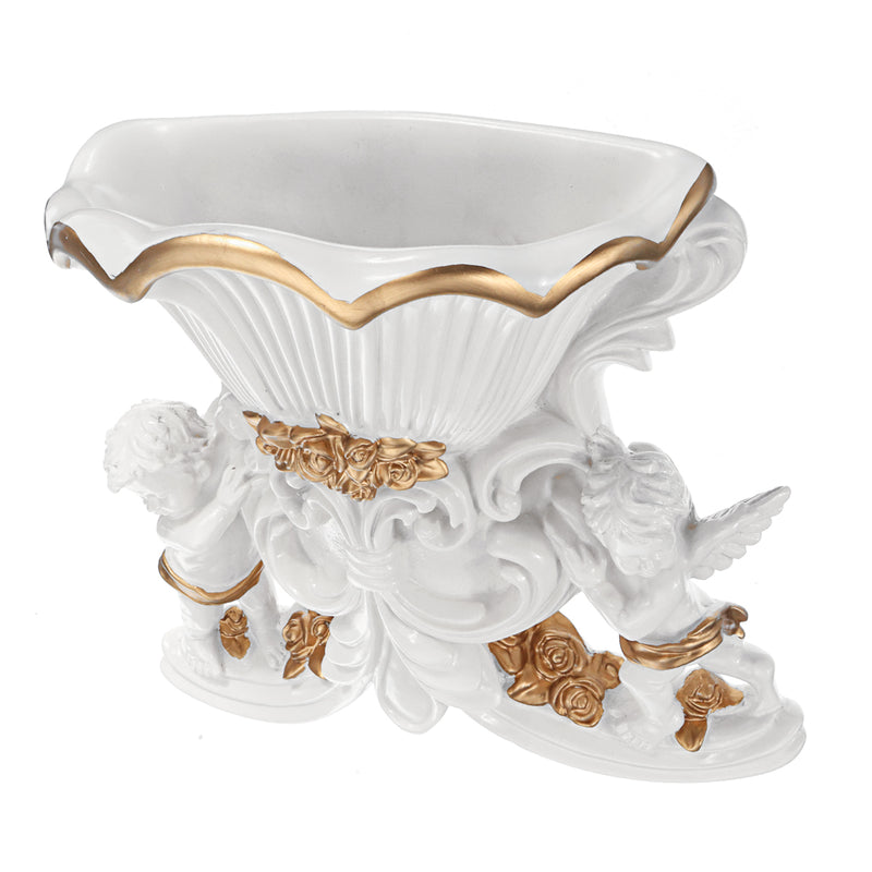 Wall Hanging Flower Pot Cupid Angel Plaster Corbel Shelf Rococo Style Garden DIY