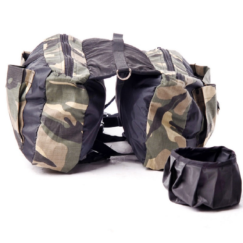 Outdoor large dog bag carrier Backpack Saddle Bags Camouflage big dog travel Carriers for Hiking