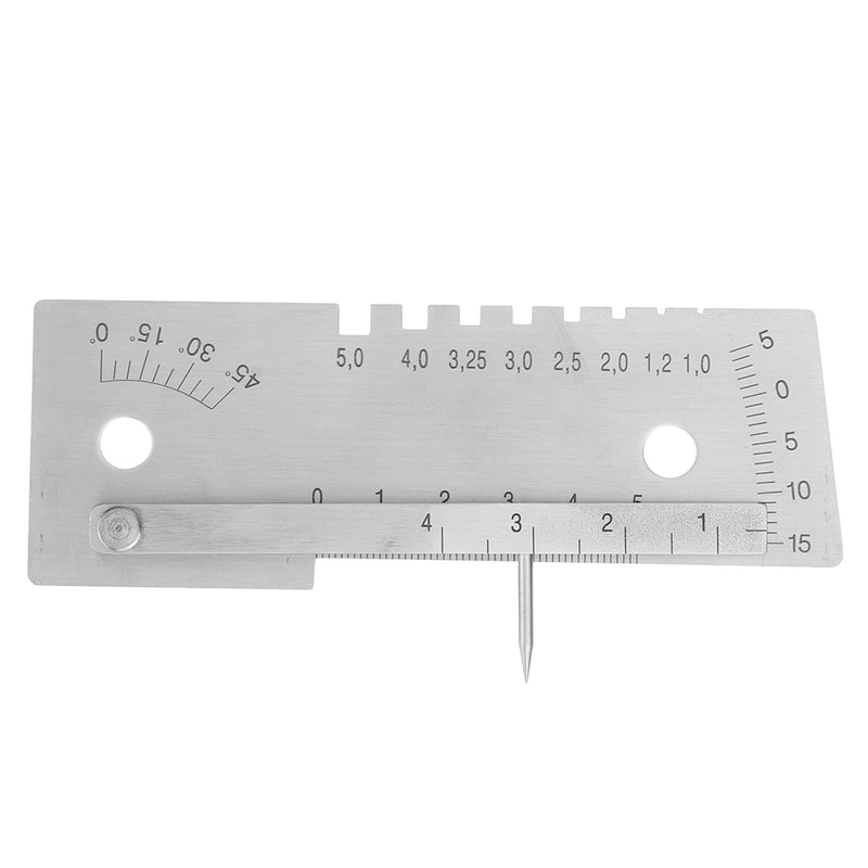 Machifit Universal 45 Degree Weld Gauge Welder Seam Inspection Measuring Ruler Welding Tool