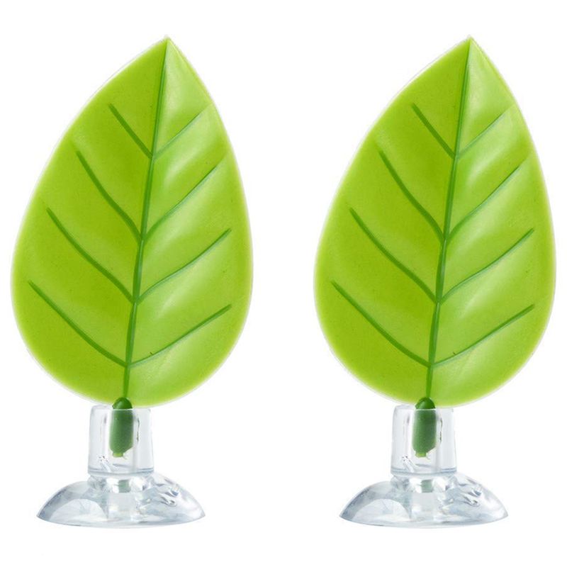 2 Pack Betta Hammock, Betta Fish Leaf Pad, Plastic Aquarium Plants With Suc