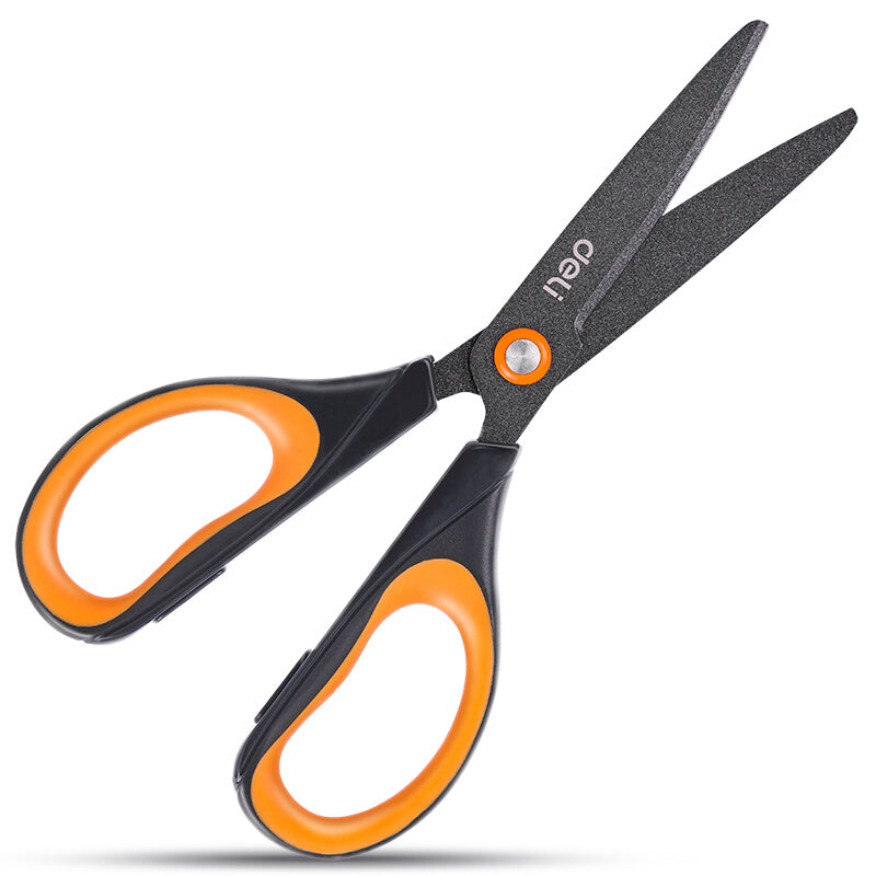 XIAOMI Ecosystem Deli 6055 Soft-touch Scissors Alloy Stainless Steel Cutter Home Office Hand Craft Scissors Cutting Tools