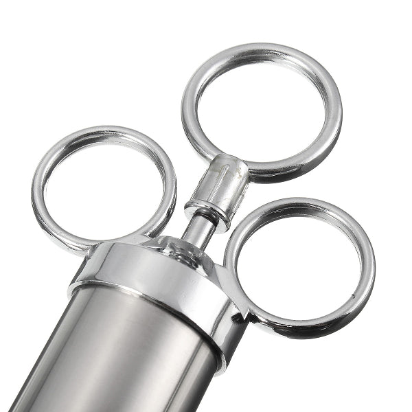 2 Ounce Stainless Steel Flavor Injector Syringe Needle Marinade