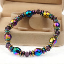 Ethnic Black Gallstone Hand-woven Bracelet Retro Colored Beaded Bracelet Unisex