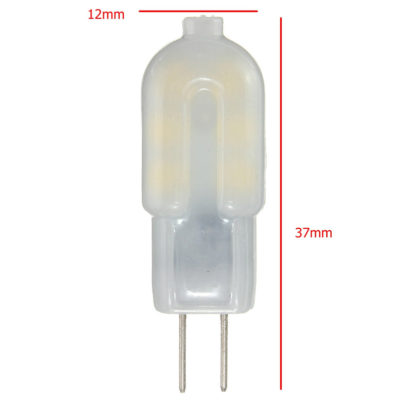 6PCS DC12V G4 2W Non-dimmable SMD2835 Natural White Milk Cover LED Light Bulb for Indoor Home Decor