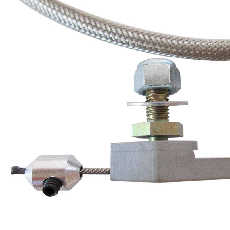 Throttle Pull Wire Stainless Steel Braided Transmission Cable Stop Cables T E2W8