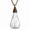 Vintage Dandelion Glass Bottle Pendant Necklace Women Jewelry