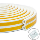 2Pcs 5M D Self-Adhesive Foam Sealing Strip Sponge Wooden Door Soundproof An V7W5