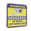 6Pcs CCTV Camera Warning Stickers Surveillance Vinyl Decal Video Security Sign