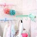 Honana BX-080 Foldable Wall Towel Hanger Hook Towel Rack Holder Clothes Hanging Space Save Rack
