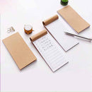 Tearable Practical Notebook Kraft Paper Portable Small Book Plan Notebook 10 Pcs