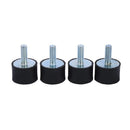 4 Pieces Shock Absorber Anti-Vibration Silent Block For Car, M8 A5L2
