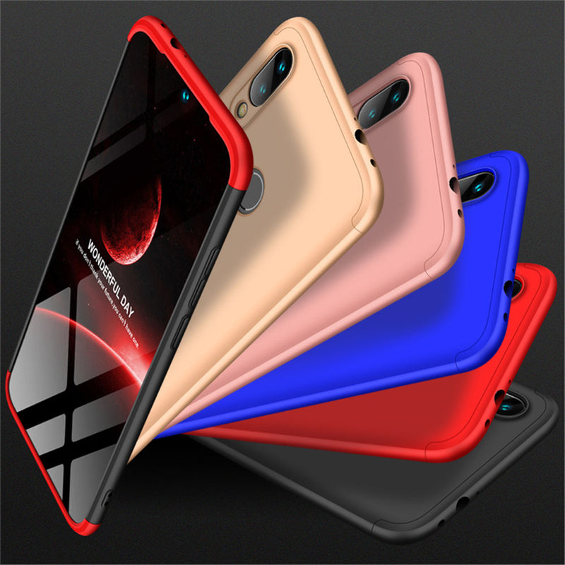 Bakeey 3 in 1 Double Dip 360 Full Hard PC Protective Case For Xiaomi Redmi 7 / Redmi Y3