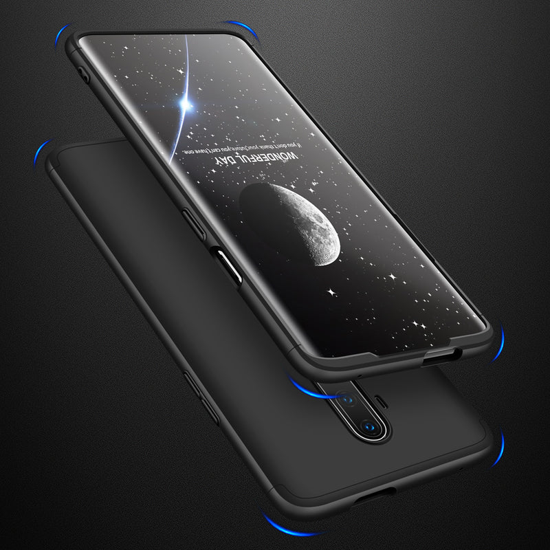 For OnePlus 7T Pro Case Bakeey Double Dip 360 Hard PC Full Cover Shockproof Protective Case