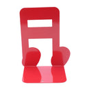 2Pcs Musical Note Metal Bookends Iron Support Holder Desk Stands For Books