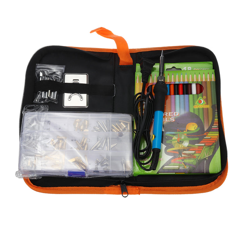77Pcs Electric Soldering Iron Tools Kit 60W Temperature Control  Welding Station Tip Case