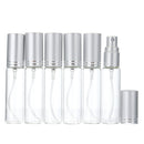 6Pcs 10ml Clear Glass Spray Bottle Portable Travel Empty Cosmetic Packaging Container