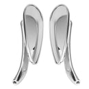 Motorcycle Chrome Skull Teardrop Rearview Mirrors For Harley Dyna Electra Glide