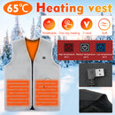M / L / XL Thermostatic Intelligent USB Winter Outdoor Heating Sleeveless Vest